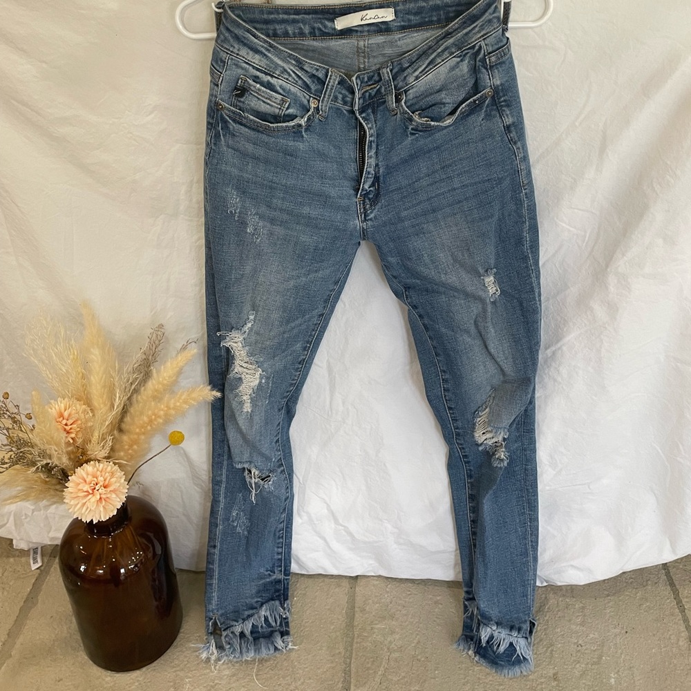 Kan Can ankle cropped skinny jeans size 26